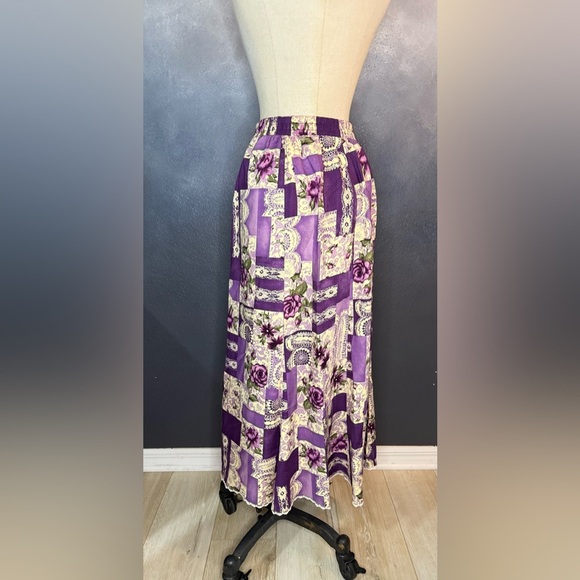 Vintage Lacy Afternoon 3-Piece Set Reversible Top NWT Pockets Skirt - Picture 3 of 16